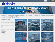 Tablet Screenshot of infoexim.com